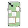 スリムプロテクションプレミアムケース with MagSafe［ Photo Frames - Light Green ］