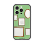 スリムプロテクションプレミアムケース with MagSafe［ Photo Frames - Light Green ］
