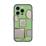 スリムプロテクションプレミアムケース with MagSafe［ Photo Frames - Light Green ］