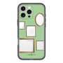 スリムプロテクションプレミアムケース with MagSafe［ Photo Frames - Light Green ］