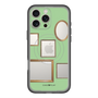 スリムプロテクションプレミアムケース with MagSafe［ Photo Frames - Light Green ］