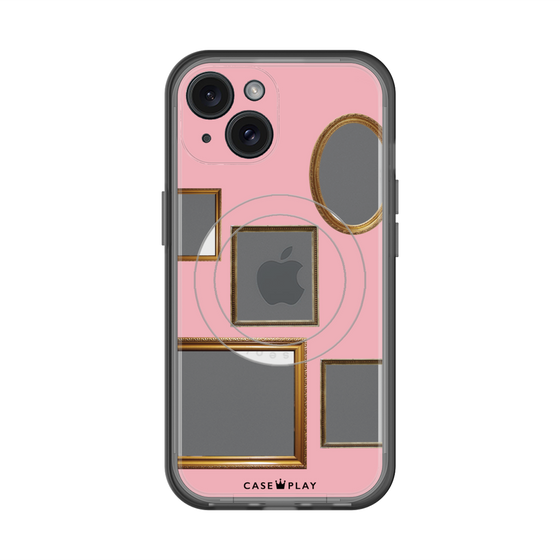 スリムプロテクションプレミアムケース with MagSafe［ Photo Frames - Pink ］