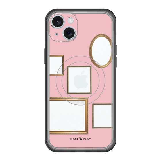 スリムプロテクションプレミアムケース with MagSafe［ Photo Frames - Pink ］