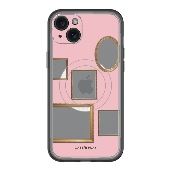 スリムプロテクションプレミアムケース with MagSafe［ Photo Frames - Pink ］
