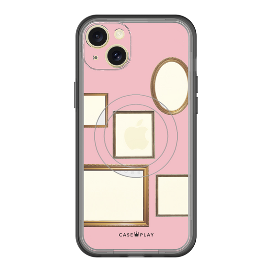 スリムプロテクションプレミアムケース with MagSafe［ Photo Frames - Pink ］