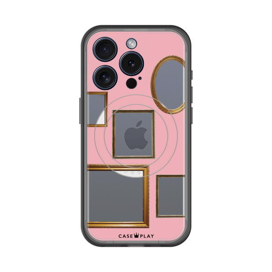 スリムプロテクションプレミアムケース with MagSafe［ Photo Frames - Pink ］