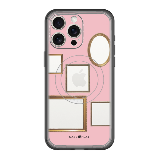 スリムプロテクションプレミアムケース with MagSafe［ Photo Frames - Pink ］