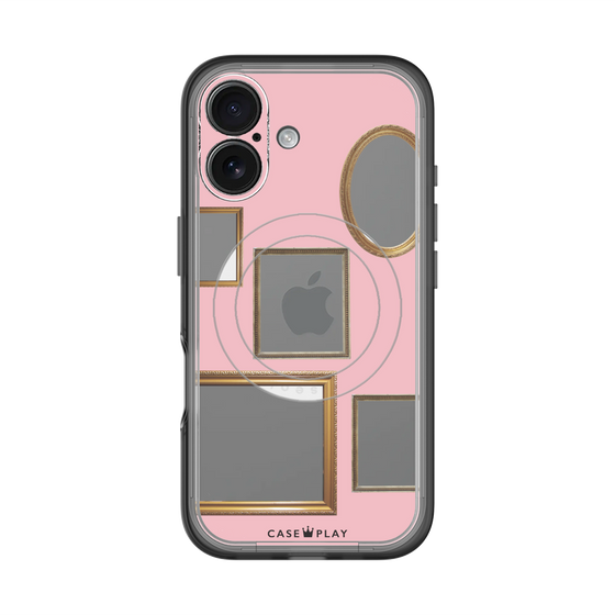 スリムプロテクションプレミアムケース with MagSafe［ Photo Frames - Pink ］