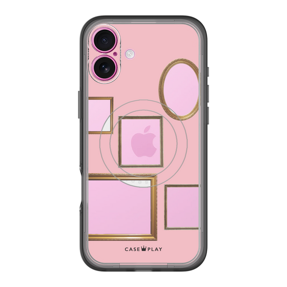 スリムプロテクションプレミアムケース with MagSafe［ Photo Frames - Pink ］