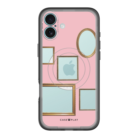 スリムプロテクションプレミアムケース with MagSafe［ Photo Frames - Pink ］