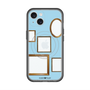スリムプロテクションプレミアムケース with MagSafe［ Photo Frames - Light Blue ］