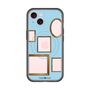 スリムプロテクションプレミアムケース with MagSafe［ Photo Frames - Light Blue ］
