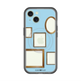 スリムプロテクションプレミアムケース with MagSafe［ Photo Frames - Light Blue ］