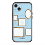 スリムプロテクションプレミアムケース with MagSafe［ Photo Frames - Light Blue ］
