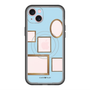 スリムプロテクションプレミアムケース with MagSafe［ Photo Frames - Light Blue ］