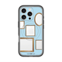 スリムプロテクションプレミアムケース with MagSafe［ Photo Frames - Light Blue ］