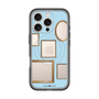スリムプロテクションプレミアムケース with MagSafe［ Photo Frames - Light Blue ］