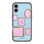 スリムプロテクションプレミアムケース with MagSafe［ Photo Frames - Light Blue ］