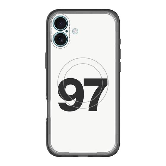 スリムプロテクションプレミアムケース with MagSafe［ No.97 - White ］