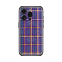 スリムプロテクションプレミアムケース with MagSafe［ Tartan Check - Purple ］