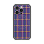 スリムプロテクションプレミアムケース with MagSafe［ Tartan Check - Purple ］