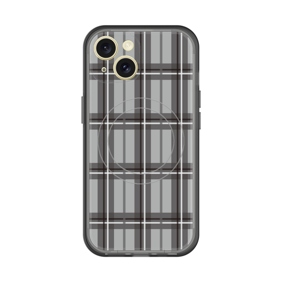 スリムプロテクションプレミアムケース with MagSafe［ Tartan Check - Gray ］