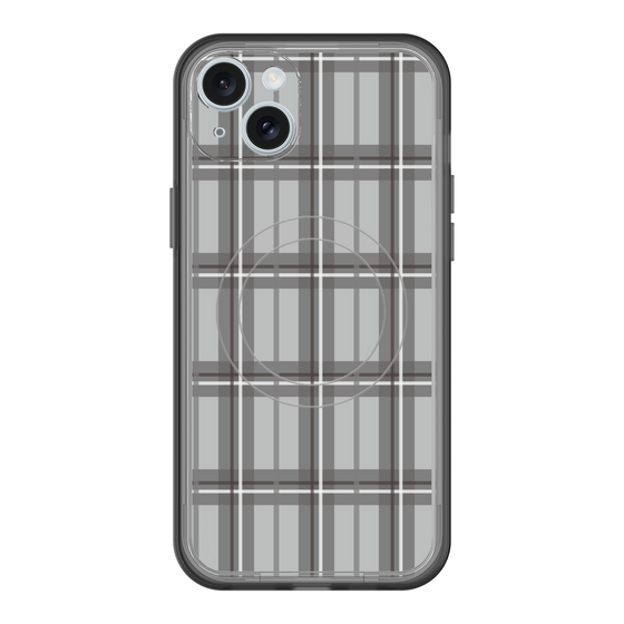 スリムプロテクションプレミアムケース with MagSafe［ Tartan Check - Gray ］