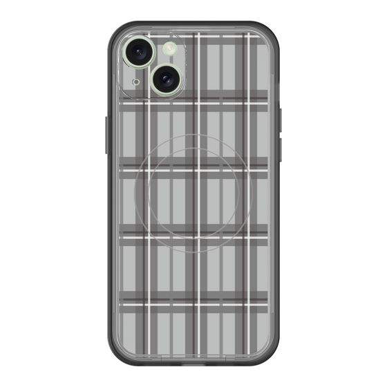 スリムプロテクションプレミアムケース with MagSafe［ Tartan Check - Gray ］
