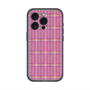 スリムプロテクションプレミアムケース with MagSafe［ Tartan Check - Pink ］
