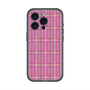 スリムプロテクションプレミアムケース with MagSafe［ Tartan Check - Pink ］