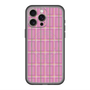 スリムプロテクションプレミアムケース with MagSafe［ Tartan Check - Pink ］