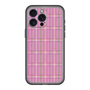 スリムプロテクションプレミアムケース with MagSafe［ Tartan Check - Pink ］