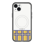 スリムプロテクションプレミアムケース with MagSafe［ CASEPLAY Tartan Check - Yellow ］