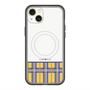 スリムプロテクションプレミアムケース with MagSafe［ CASEPLAY Tartan Check - Yellow ］