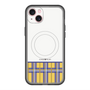 スリムプロテクションプレミアムケース with MagSafe［ CASEPLAY Tartan Check - Yellow ］