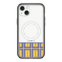 スリムプロテクションプレミアムケース with MagSafe［ CASEPLAY Tartan Check - Yellow ］