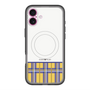 スリムプロテクションプレミアムケース with MagSafe［ CASEPLAY Tartan Check - Yellow ］