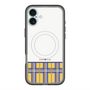スリムプロテクションプレミアムケース with MagSafe［ CASEPLAY Tartan Check - Yellow ］