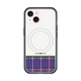 スリムプロテクションプレミアムケース with MagSafe［ CASEPLAY Tartan Check - Purple ］