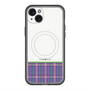 スリムプロテクションプレミアムケース with MagSafe［ CASEPLAY Tartan Check - Purple ］
