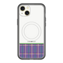 スリムプロテクションプレミアムケース with MagSafe［ CASEPLAY Tartan Check - Purple ］