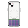 スリムプロテクションプレミアムケース with MagSafe［ CASEPLAY Tartan Check - Purple ］