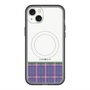 スリムプロテクションプレミアムケース with MagSafe［ CASEPLAY Tartan Check - Purple ］