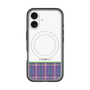 スリムプロテクションプレミアムケース with MagSafe［ CASEPLAY Tartan Check - Purple ］