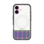 スリムプロテクションプレミアムケース with MagSafe［ CASEPLAY Tartan Check - Purple ］