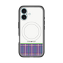 スリムプロテクションプレミアムケース with MagSafe［ CASEPLAY Tartan Check - Purple ］