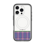 スリムプロテクションプレミアムケース with MagSafe［ CASEPLAY Tartan Check - Purple ］