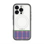 スリムプロテクションプレミアムケース with MagSafe［ CASEPLAY Tartan Check - Purple ］