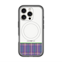 スリムプロテクションプレミアムケース with MagSafe［ CASEPLAY Tartan Check - Purple ］