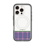 スリムプロテクションプレミアムケース with MagSafe［ CASEPLAY Tartan Check - Purple ］